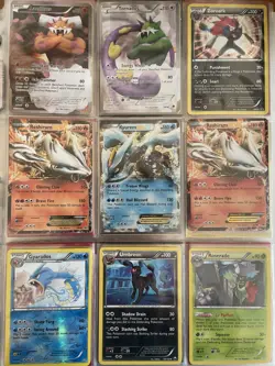 Vintage Pokemon Black & White Lot 200 Cards With Binder (Full Art, Holo, EX) - Image 1