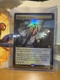 Biorganic Carapace Ext Art Foil Rare SPM-EN 0269 MTG Marvel Spider-Man Venom NM - Image 1
