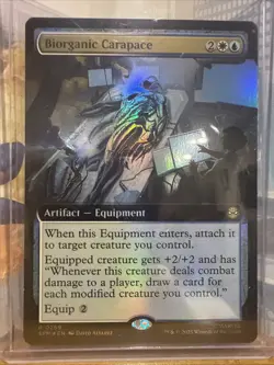 Biorganic Carapace Ext Art Foil Rare SPM-EN 0269 MTG Marvel Spider-Man Venom NM - Image 2