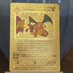 Charizard Gold Foil Fan Art Pokemon Card - Image 1