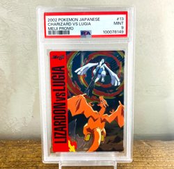 PSA 9 Charizard vs Lugia Meiji Get Card 2002 Japanese Pokemon #13 RED Holo - Image 1