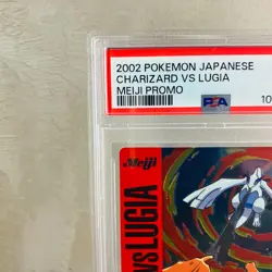 PSA 9 Charizard vs Lugia Meiji Get Card 2002 Japanese Pokemon #13 RED Holo - Image 2