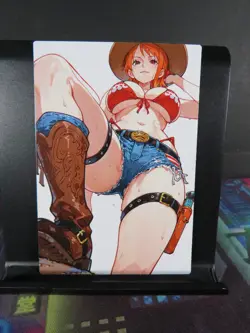 Nami One Piece Custom Art Card NM Anime Waifu CCG Collectible - Image 1