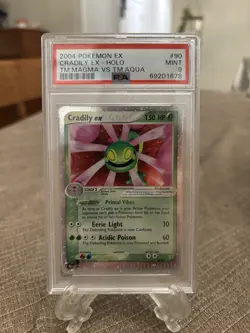 Pokemon EX 2004 Team Magma vs Aqua Cradily Card #90/95 PSA 9 - Image 1