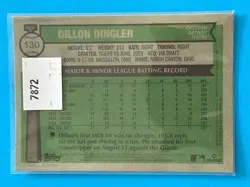 Dillon Dingler 2025 Topps Heritage (RC,SP) Chrome Rookie Card #130 Tigers - Image 2