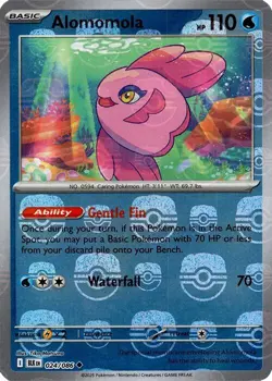 Alomomola (Master Ball Pattern) Uncommon SV: Black Bolt 024/086 NM Holofoil - Image 1