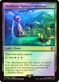 Sharlayan, Nation of Scholars FINAL FANTASY MTG MAGIC LAND TOWN FOIL - Image 1