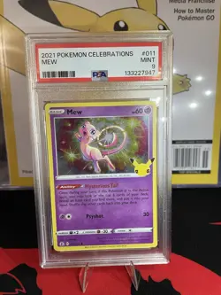 Pokemon TCG Mew Celebrations 011/025 Holo Rare ENG PSA 9 2021 - Image 1
