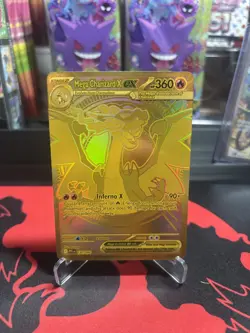 Mega Charizard X EX Gold 130/094 Pack Fresh Mint Pokemon TCG Phantasmal Flames - Image 1