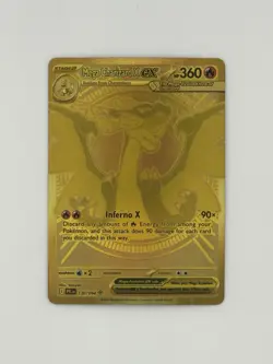 Mega Charizard X ex 130/094 Gold Phantasmal Flames Pokemon TCG - Image 1