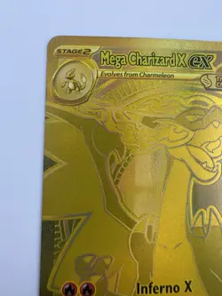Mega Charizard X ex 130/094 Gold Phantasmal Flames Pokemon TCG - Image 5
