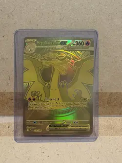 Mega Charizard X EX 130/094 Gold Hyper Rare - Phantasmal Flames Pokemon TCG - Image 1
