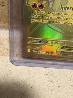 Mega Charizard X EX 130/094 Gold Hyper Rare - Phantasmal Flames Pokemon TCG - Image 5