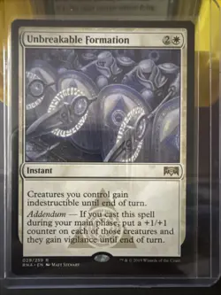 MTG Unbreakable Formation RNA 029/259 Light Play - Image 1
