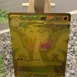 Pokemon TCG Card - Mega Charizard X Ex - Gold 130/94 Phantasmal Flames - Image 5