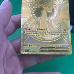 Pokemon TCG Phantasmal Flames Mega Charizard X Ex Gold Hyper Rare 130/094 MP - Image 5