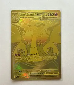 Pokemon TCG Mega Charizard X EX 130/94 Gold Phantasmal Flames Hyper Rare - Image 1