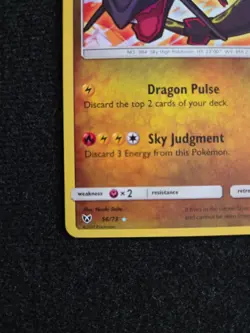 Pokemon TCG Shining Rayquaza Card Shining Legends 56/73 Holo Shiny - LP+ - Image 2