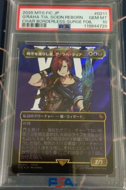 PSA 10 MTG Final Fantasy G'raha Tia Traveler of the Rift Surge Foil - Image 1