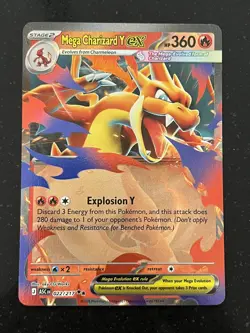 Mega Charizard Y ex 022/217 Double Rare Ascended Heroes Pokemon NM/M - Image 1