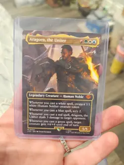 Magic MTG Aragorn, the Uniter LTR 0434 Alternate Full Art Borderless Mythic - Image 1
