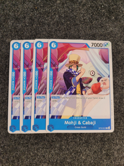 4x Mohji & Cabaji OP16-051 C One Piece OP16 The Time of Battle NM - Image 1