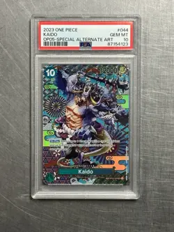 2023 Kaido One Piece SP OP04-044 SR Alt Art OP05 PSA 10 Awakening New Era - Image 1