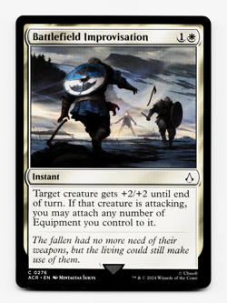 Battlefield Improvisation [Universes Beyond: Assassin's Creed] MTG Magic NM/M ⚪ - Image 1