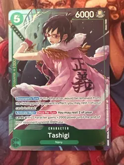 One Piece Tashigi (Dash Pack) OP14-029 R The Azure Sea's Seven Foil - Image 1