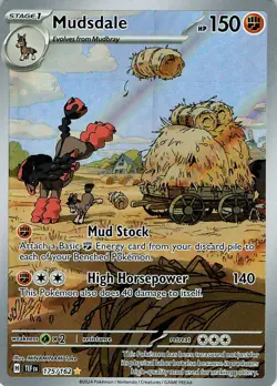 Mudsdale Holo Illustration Rare SV05: Temporal Forces 175/162 NM - Image 1