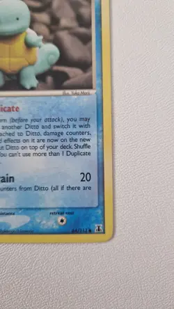Pokemon Card Ditto (Squirtle) 64/113 EX Delta Species 2005 Non-Holo - Image 3