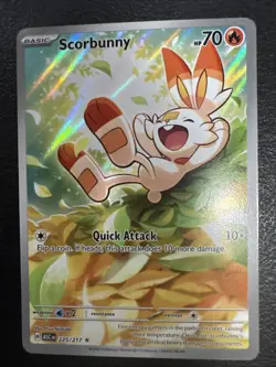 Scorbunny 225/217 Holo Illustration Rare Ascended Heroes Pokemon TCG B - Image 1