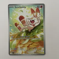 Scorbunny Full Art 225/217 Ascended Heroes Pokemon TCG Illustration Rare NM - Image 1