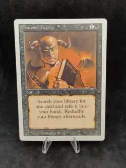 Magic: The Gathering Sorcery Demonic Tutor MTG Uncommon Regular played - Image 1