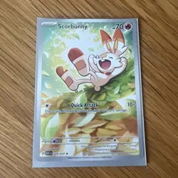 Scorbunny Full Art 225/217 Ascended Heroes Pokemon TCG Illustration Rare NM - Image 1