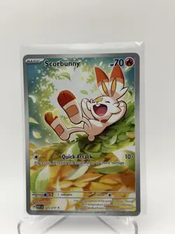 Scorbunny Full Art 225/217 Ascended Heroes Pokemon TCG Illustration Rare NM - Image 1