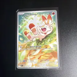Scorbunny Full Art 225/217 Ascended Heroes Pokemon TCG Illustration Rare NM - Image 1