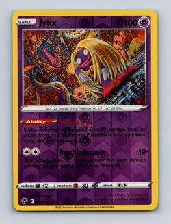Jynx 062 2022 Pokemon Silver Tempest Tomokazu Komiya Reverse Holo Card NM+ - Image 1
