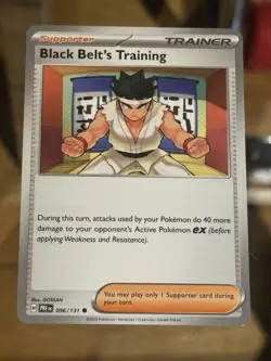 Black Belt's Training 096/131 Prismatic Evolutions Pokemon Card - Image 1
