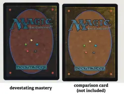 Devastating Mastery Ink Error Front/Back misprint Strixhaven mtg - Image 4