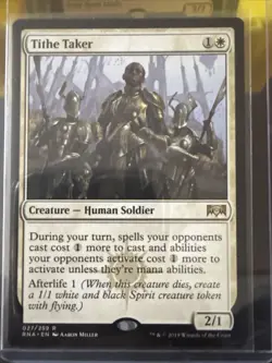 MTG: Tithe Taker 027/259 - Ravnica Allegiance - NM Condition - Image 1
