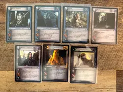 LOTR Lord of the Rings TCG Rise of Saruman Complete 7 card Starter Set - Image 1