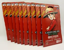 Bandai One Piece Card Game OP-13 Carrying On His Will- 10 Booster Packs 🔥 - Image 1