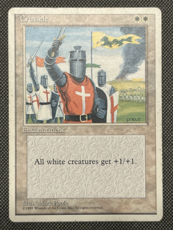 1 BANNED MTG Magic The Gathering Cruzade | Fourth Edition 4ED Moderate Play - Image 1