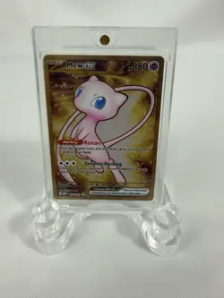 Pokemon Mew ex 205/165 Metal Card Scarlet Violet 151 UPC Promo Gold English NM - Image 1