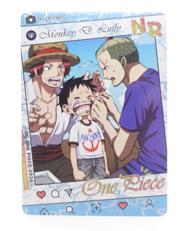 Luffy Shanks NR One Piece DQ-OP-NR17 Anime Collectible Card - Image 1