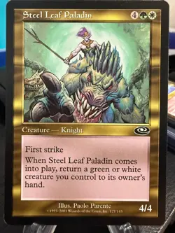 MTG Magic the Gathering Planeshift Steel Leaf Paladin - Image 1