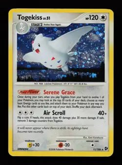 Togekiss 11/106 Holo Rare Great Encounters Pokemon Cards - Image 1