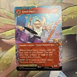 Gwen Stacy (0209) (Borderless) Marvel's Spider-Man MTG - Image 1