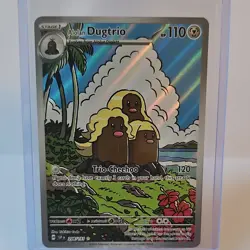 Alolan Dugtrio 208/191 Illustration Rare Full Art Holo Surging Sparks ENG 2024 - Image 1
